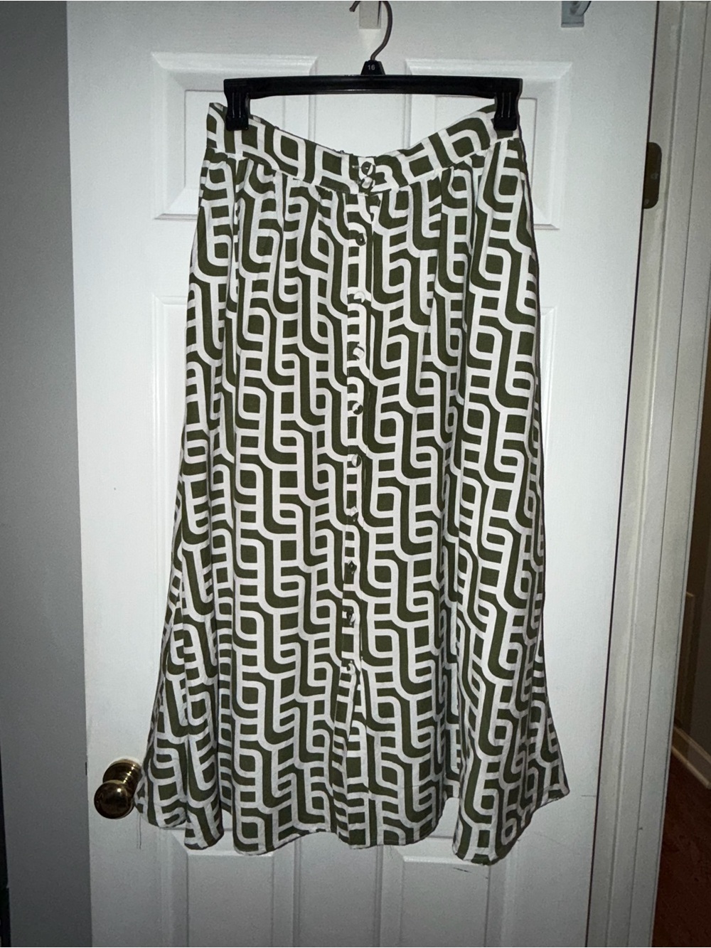 INDUSTRY Republic Clothing Geo Print A-Line Maxi Skirt